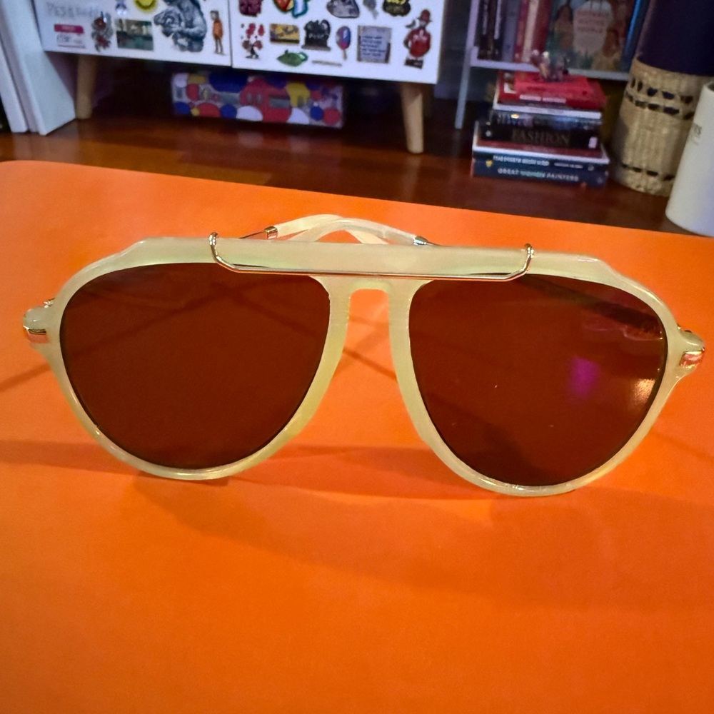Free People Ventura Oversized Aviator Sunglasses